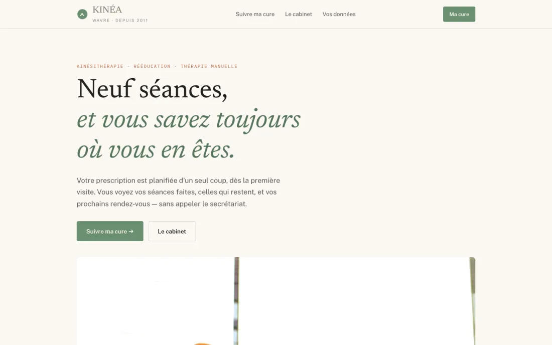 Kinéa, Kinésithérapie & rééducation